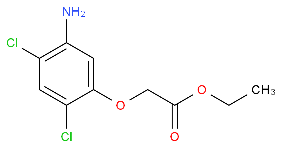 Ethyl 2-(5-amino-2,4-dichlorophenoxy)acetate_分子结构_CAS_)
