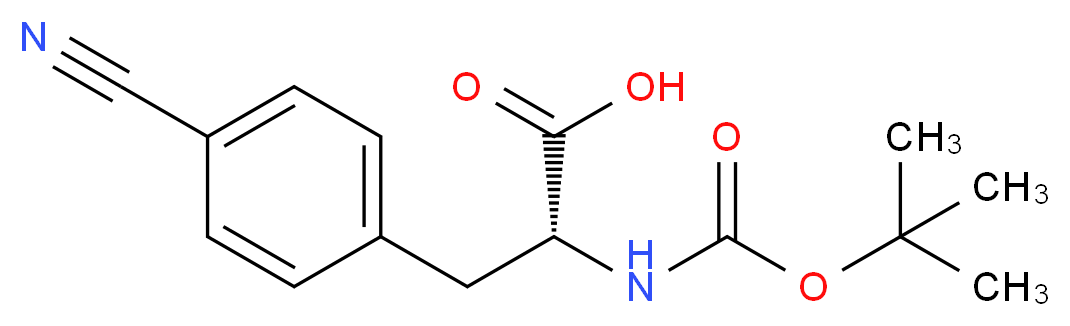 Boc-4-cyano-D-phenylalanine_分子结构_CAS_146727-62-0)