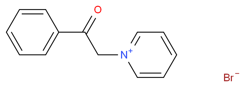 1-(2-oxo-2-phenylethyl)pyridin-1-ium bromide_分子结构_CAS_16883-69-5