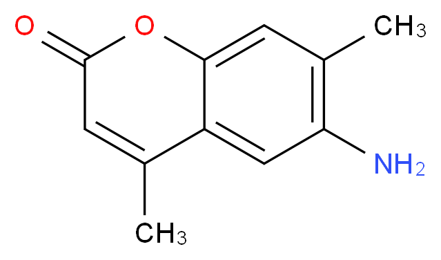 6-amino-4,7-dimethyl-2H-chromen-2-one_分子结构_CAS_29001-25-0