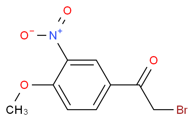 2-bromo-1-(4-methoxy-3-nitrophenyl)ethan-1-one_分子结构_CAS_65447-49-6