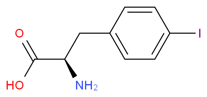 (2R)-2-amino-3-(4-iodophenyl)propanoic acid_分子结构_CAS_62561-75-5