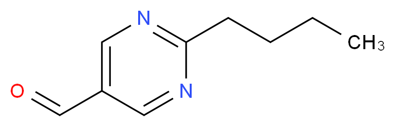 2-Butyl-pyrimidine-5-carbaldehyde_分子结构_CAS_)