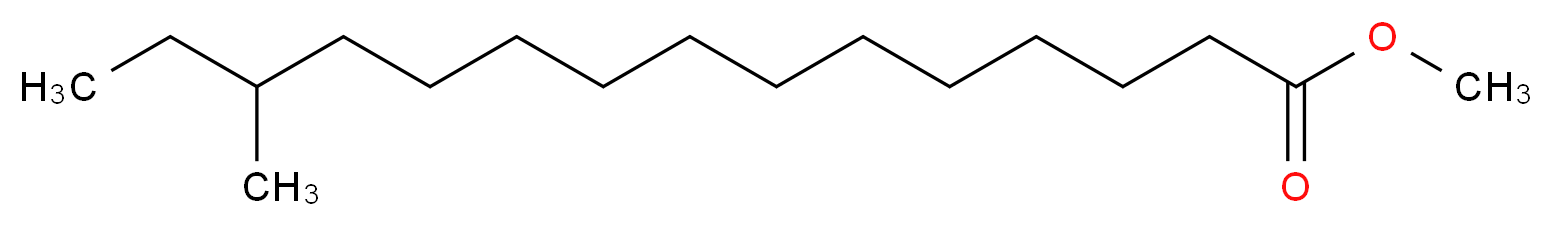 methyl 13-methylpentadecanoate_分子结构_CAS_5487-50-3