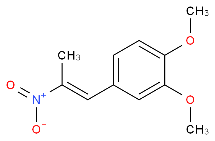 3,4-Dimethoxy-&beta;-methyl-&beta;-nitrostyrene_分子结构_CAS_122-47-4)