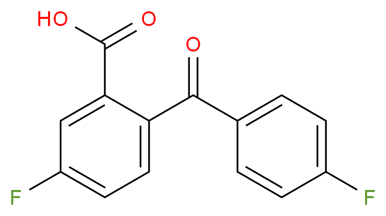 4,4'-Difluorobenzophenone-2-carboxylic acid 97%_分子结构_CAS_)