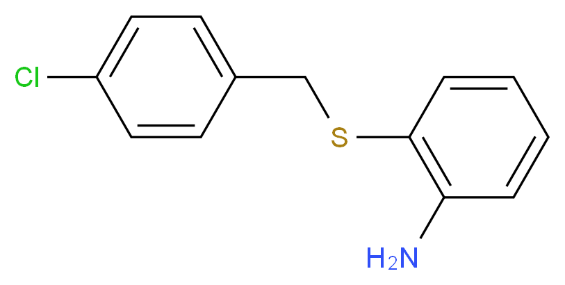 2-{[(4-chlorophenyl)methyl]sulfanyl}aniline_分子结构_CAS_43092-84-8