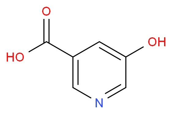 5-Hydroxy Nicotinic Acid_分子结构_CAS_27828-71-3)