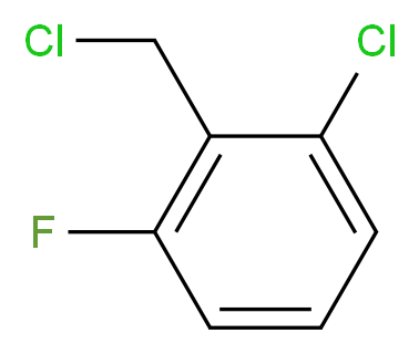 1-chloro-2-(chloromethyl)-3-fluorobenzene_分子结构_CAS_55117-15-2