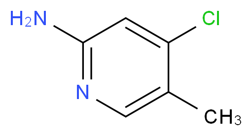 4-chloro-5-methylpyridin-2-amine_分子结构_CAS_1033203-31-4