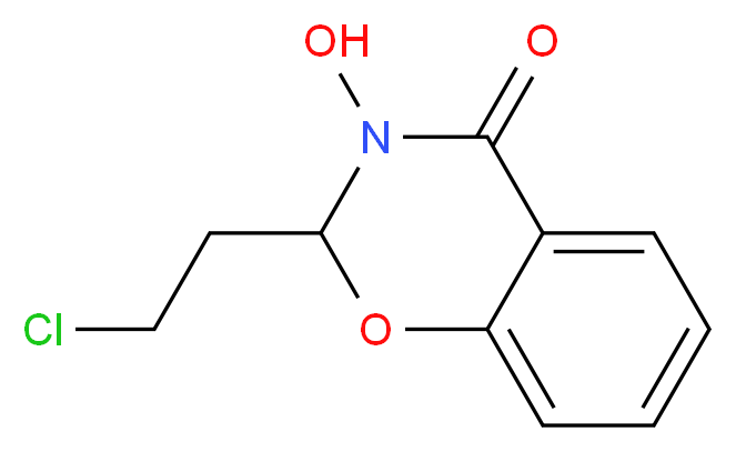 2-(2-chloroethyl)-3-hydroxy-3,4-dihydro-2H-1,3-benzoxazin-4-one_分子结构_CAS_25206-44-4)