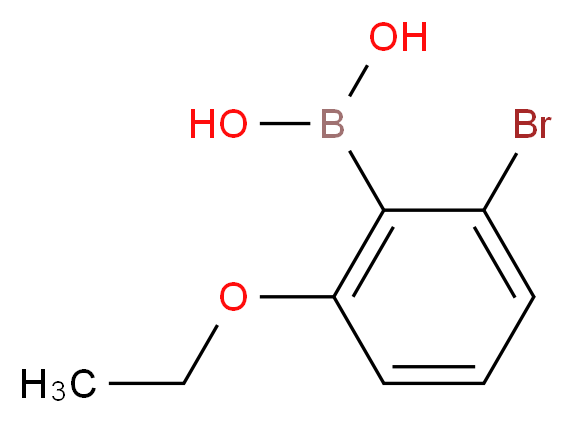 2-Bromo-6-ethoxybenzeneboronic acid 98%_分子结构_CAS_957035-13-1)