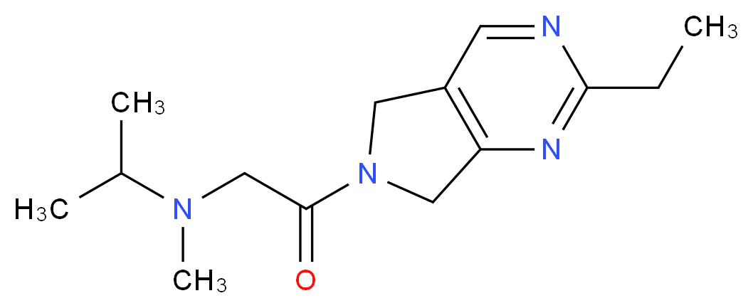 N-[2-(2-ethyl-5,7-dihydro-6H-pyrrolo[3,4-d]pyrimidin-6-yl)-2-oxoethyl]-N-methylpropan-2-amine_分子结构_CAS_)