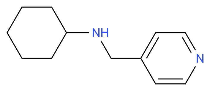 Cyclohexyl-pyridin-4-ylmethyl-amine_分子结构_CAS_128802-98-2)