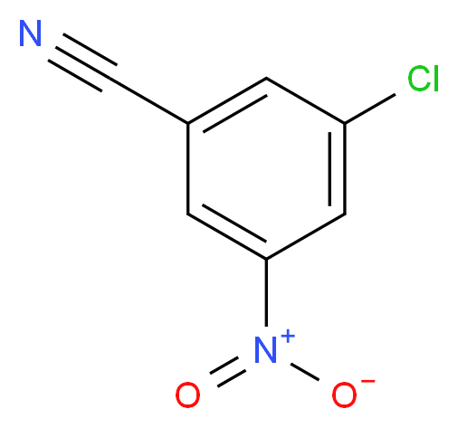 3-chloro-5-nitrobenzonitrile_分子结构_CAS_34662-30-1