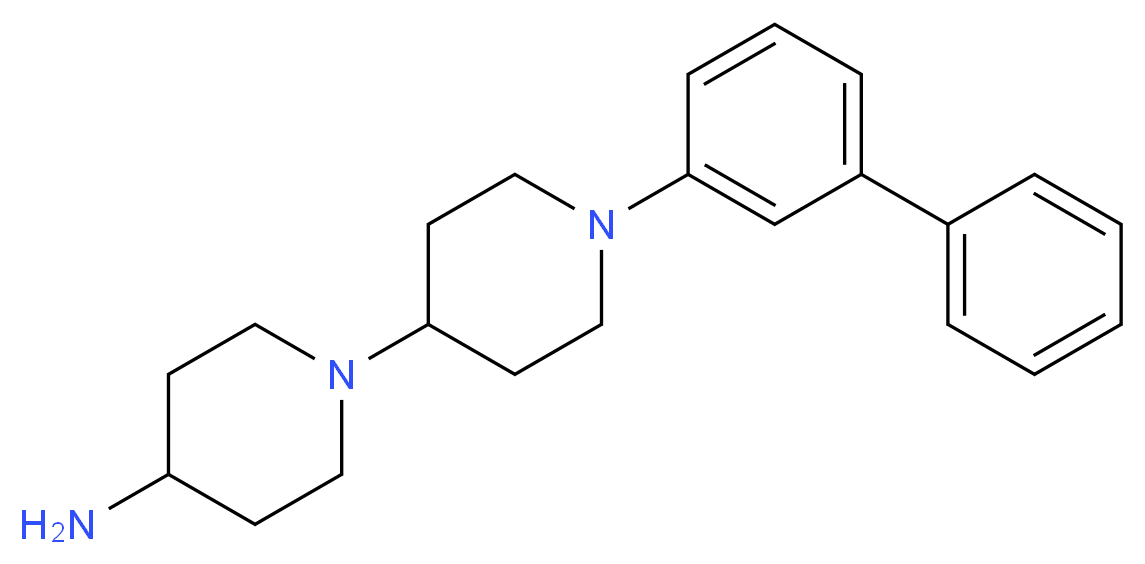 1'-biphenyl-3-yl-1,4'-bipiperidin-4-amine_分子结构_CAS_)