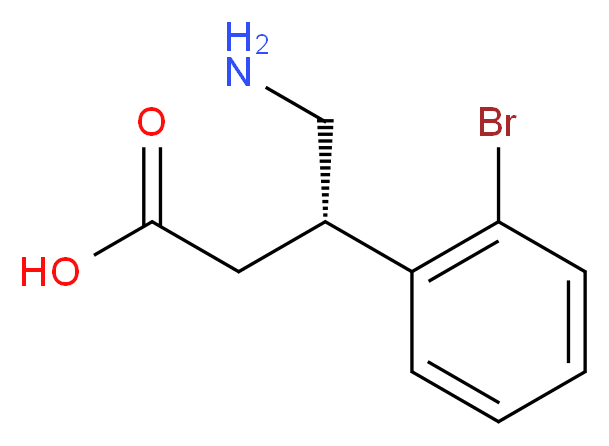 (S)-4-amino-3-(2-bromophenyl)butanoic acid_分子结构_CAS_1260613-80-6)