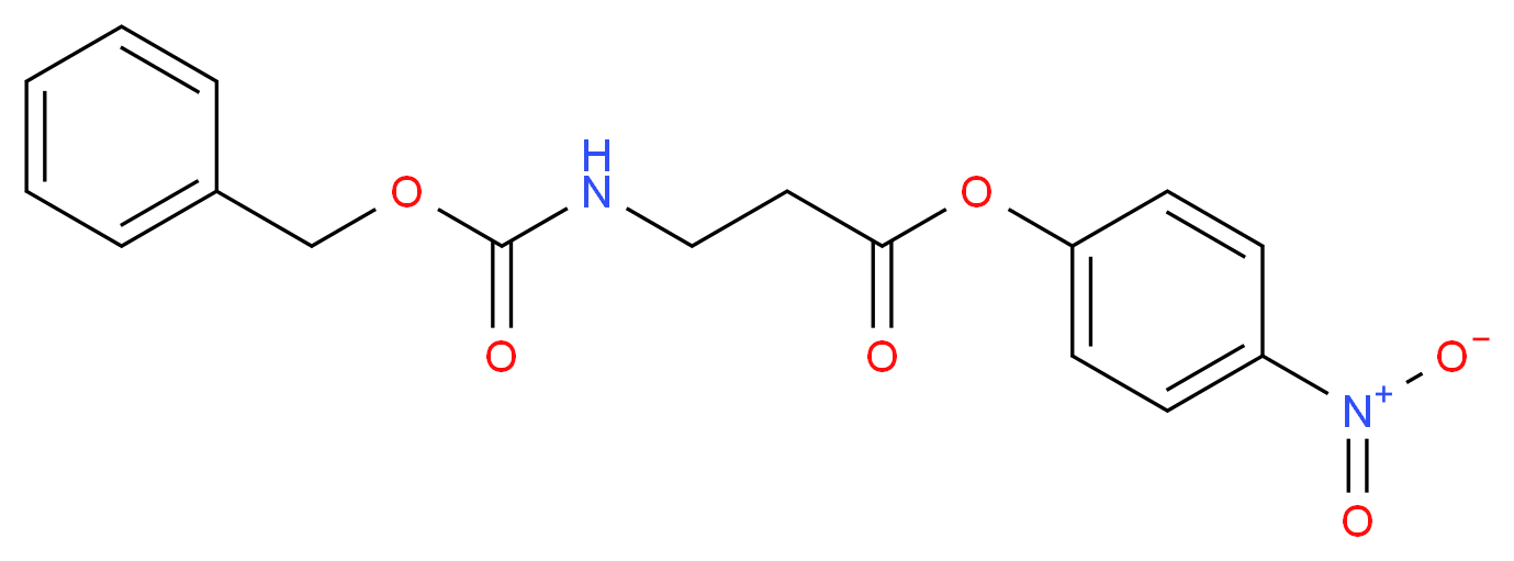 4-nitrophenyl 3-{[(benzyloxy)carbonyl]amino}propanoate_分子结构_CAS_3642-91-9