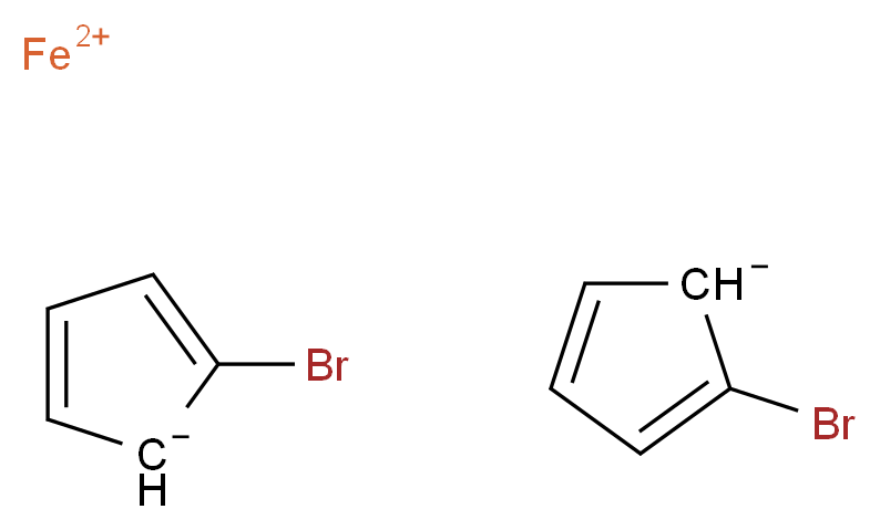 λ<sup>2</sup>-iron(2+) ion bis(2-bromocyclopenta-2,4-dien-1-ide)_分子结构_CAS_1293-65-8