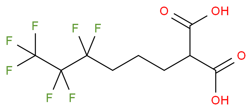 2-(4,4,5,5,6,6,6-Heptafluorohexyl)malonic acid_分子结构_CAS_244022-64-8)