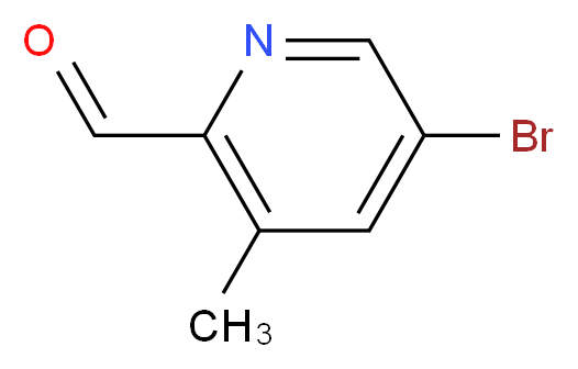 5-Bromo-3-methylpyridine-2-carboxaldehyde_分子结构_CAS_376587-53-0)