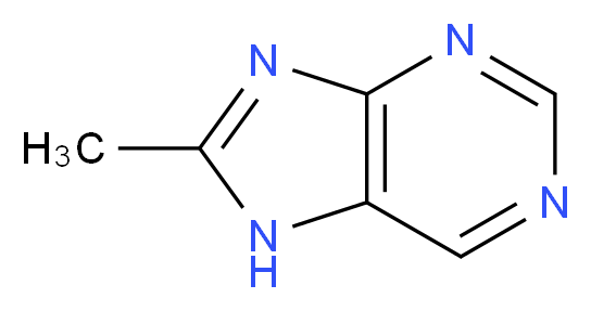 8-Methyl-9H-purine_分子结构_CAS_934-33-8)