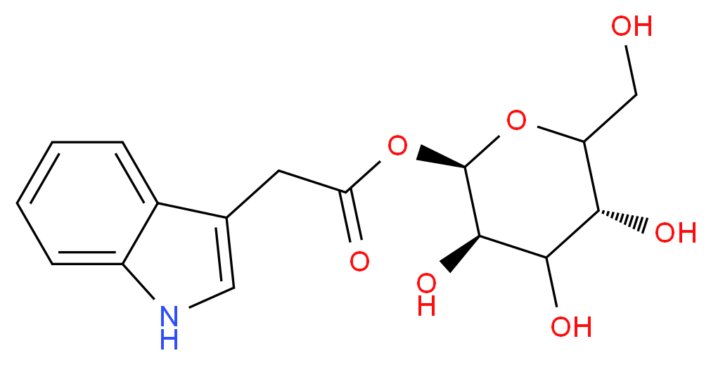 Indole-3-acetyl β-D-Glucopyranose_分子结构_CAS_19817-95-9)