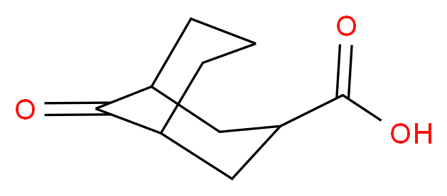 9-Oxo-bicyclo[3.3.1]nonane-3-carboxylic acid_分子结构_CAS_63242-00-2)