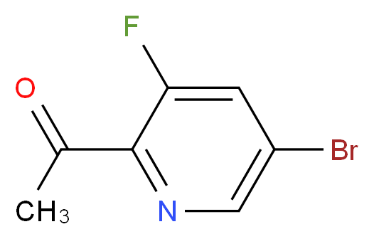 1-(5-Bromo-3-fluoropyridin-2-yl)ethanone_分子结构_CAS_1160936-52-6)