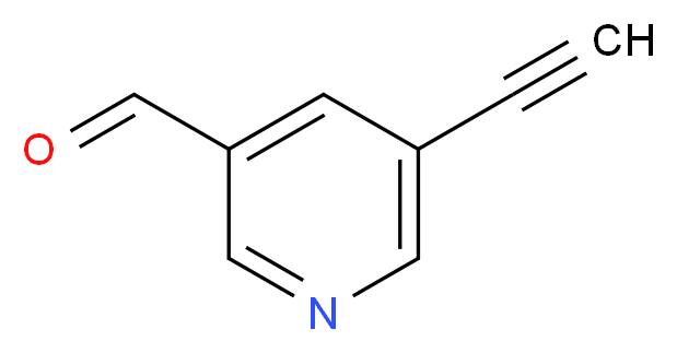 5-ethynylnicotinaldehyde_分子结构_CAS_252989-57-4)