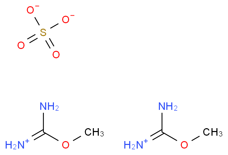 bis([amino(methoxy)methylidene]azanium) sulfate_分子结构_CAS_52328-05-9