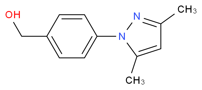 [4-(3,5-dimethyl-1H-pyrazol-1-yl)phenyl]methanol_分子结构_CAS_934570-55-5