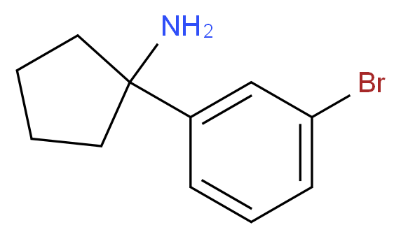 1-(3-bromophenyl)cyclopentan-1-amine_分子结构_CAS_1097826-42-0