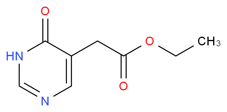 ethyl 2-(6-oxo-1,6-dihydropyrimidin-5-yl)acetate_分子结构_CAS_6214-46-6