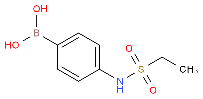 4-(N-ETHYLSULPHONAMIDO)BENZENEBORONIC ACID_分子结构_CAS_871329-65-6)
