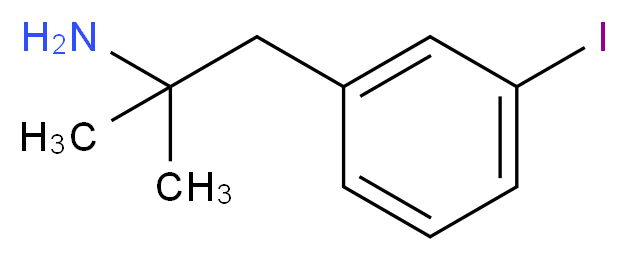 1-(3-iodophenyl)-2-methylpropan-2-amine_分子结构_CAS_1196145-61-5