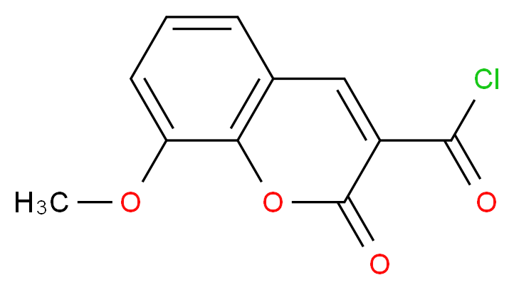8-Methoxy-2-oxo-2H-chromene-3-carbonyl chloride_分子结构_CAS_)