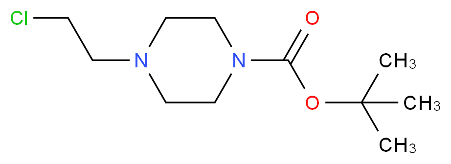 tert-Butyl 4-(2-chloroethyl)piperazine-1-carboxylate_分子结构_CAS_208167-83-3)