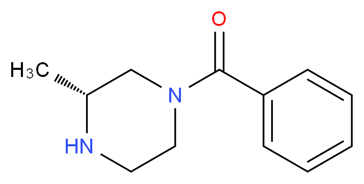 (3R)-1-benzoyl-3-methylpiperazine_分子结构_CAS_357263-39-9