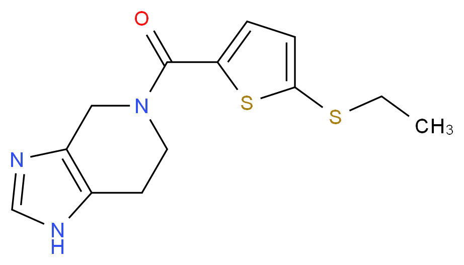 5-{[5-(ethylthio)-2-thienyl]carbonyl}-4,5,6,7-tetrahydro-1H-imidazo[4,5-c]pyridine_分子结构_CAS_)