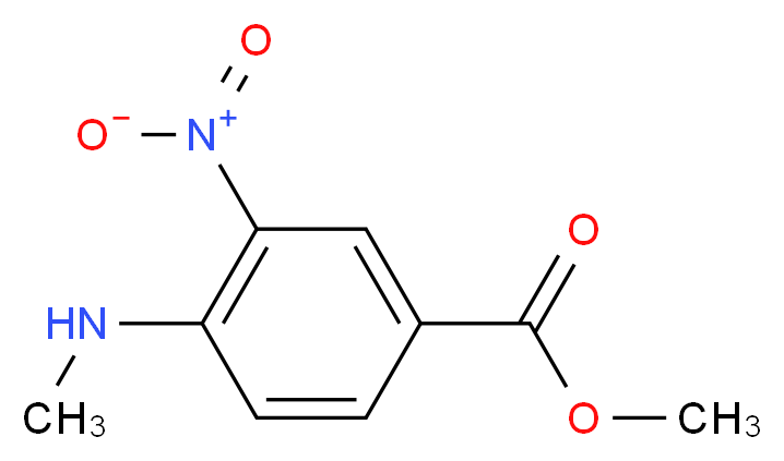 Methyl 4-(methylamino)-3-nitrobenzoate_分子结构_CAS_36242-50-9)