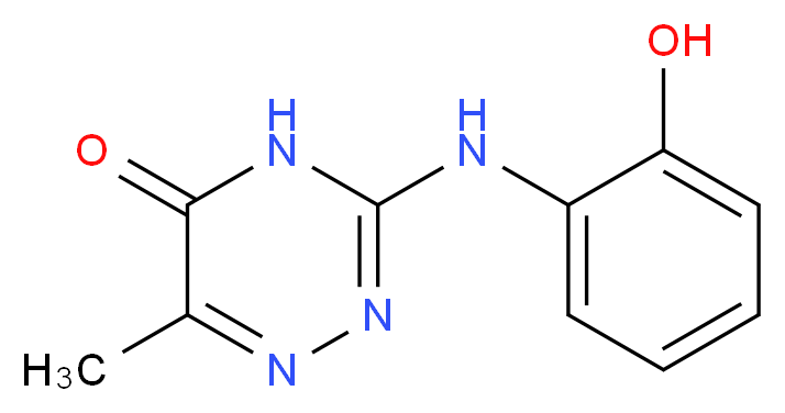 3-[(2-hydroxyphenyl)amino]-6-methyl-4,5-dihydro-1,2,4-triazin-5-one_分子结构_CAS_878668-66-7