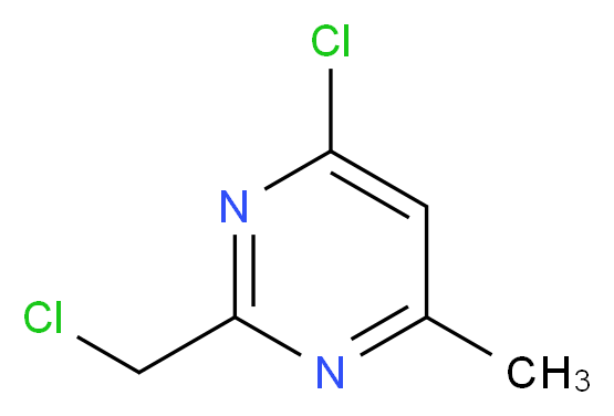 4-chloro-2-(chloromethyl)-6-methylpyrimidine_分子结构_CAS_64994-45-2)