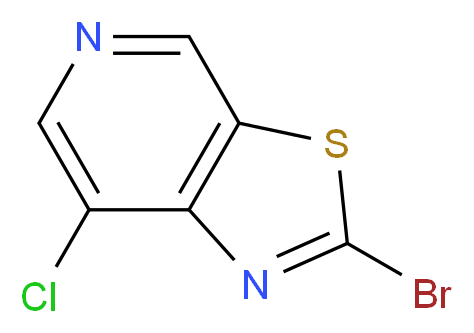 2-Bromo-7-chlorothiazolo[5,4-c]pyridine_分子结构_CAS_1206248-68-1)