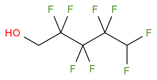 2,2,3,3,4,4,5,5-octafluoropentan-1-ol_分子结构_CAS_355-80-6