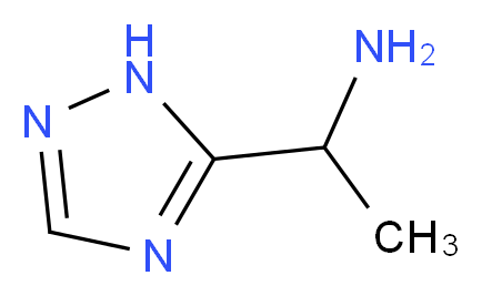 1-(1H-1,2,4-triazol-5-yl)ethan-1-amine_分子结构_CAS_317830-80-1