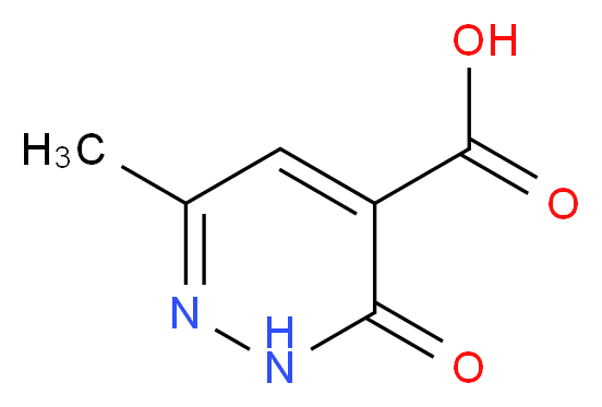 6-methyl-3-oxo-2,3-dihydropyridazine-4-carboxylic acid_分子结构_CAS_74557-73-6