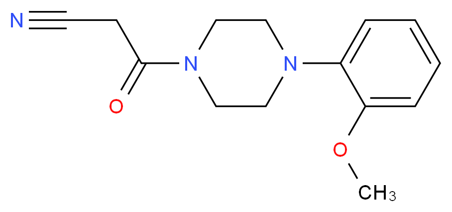 3-[4-(2-methoxyphenyl)piperazin-1-yl]-3-oxopropanenitrile_分子结构_CAS_62508-79-6)