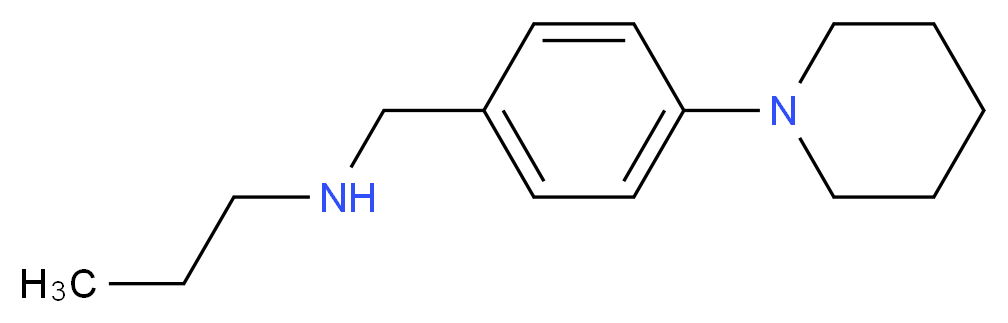 N-(4-piperidin-1-ylbenzyl)-N-propylamine_分子结构_CAS_852180-56-4)