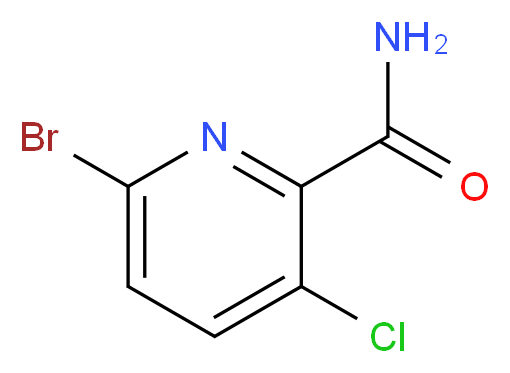 6-bromo-3-chloropyridine-2-carboxamide_分子结构_CAS_1241675-82-0